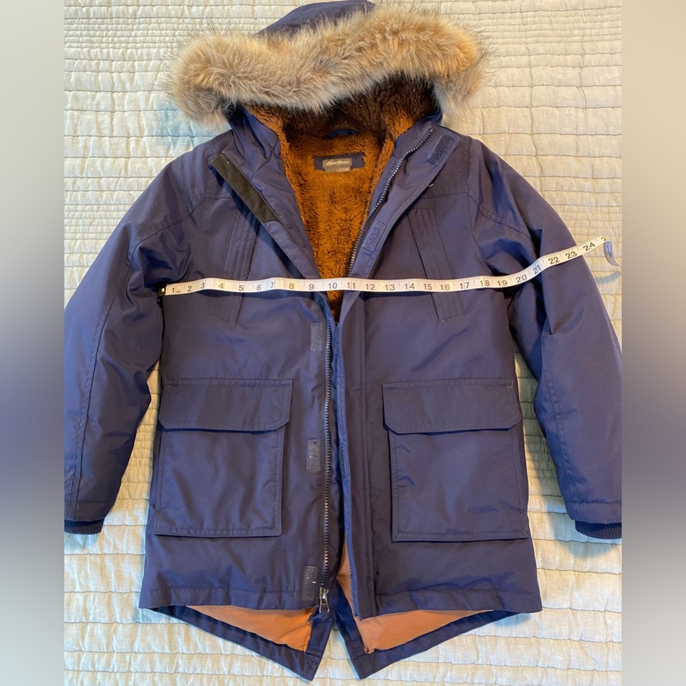 Eddie Bauer Boys Superior Down Parka, size small (7/8)